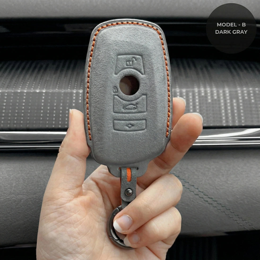 BMW Hand Stitched Alcantara Key Fob Cover All Types B