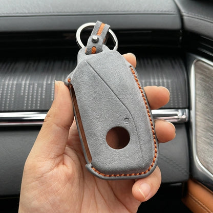 BMW Hand Stitched Alcantara Key Fob Cover Side Button Wedge Video