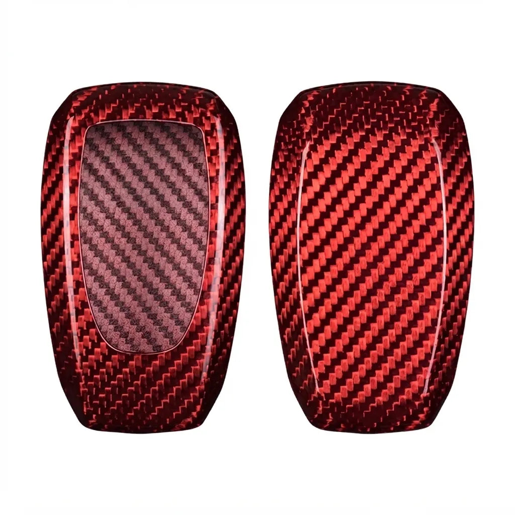 Subaru Carbon Key Fob Cover – Symmetric Smart Fob - Red
