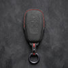 Subaru - Schlüsselhülle aus handgenähtem Alcantara - Symmetrischer Smart - Key