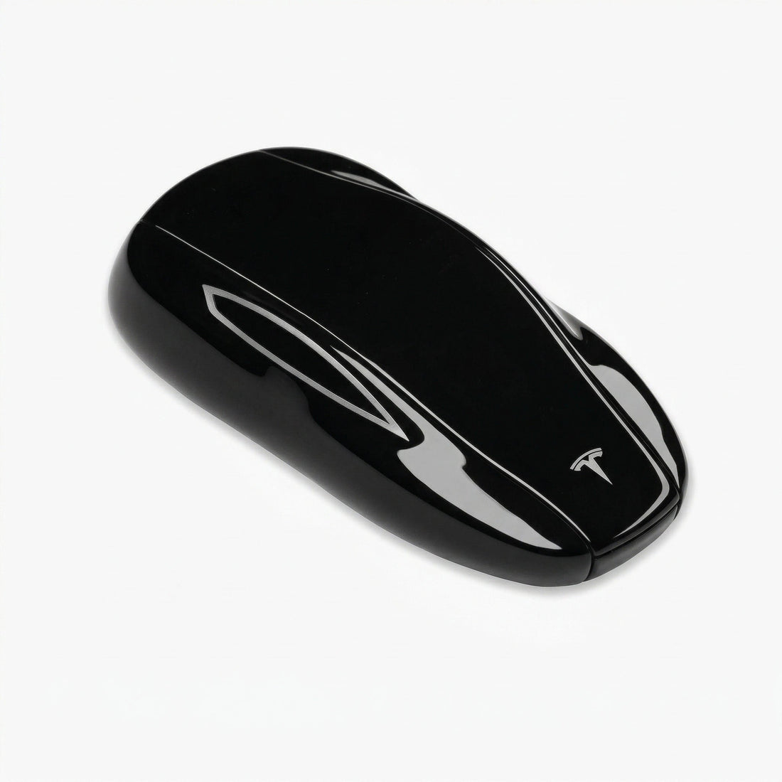 Tesla Hand - Stitched Alcantara Key Fob Cover - Model Y/3 - Dark charcoal