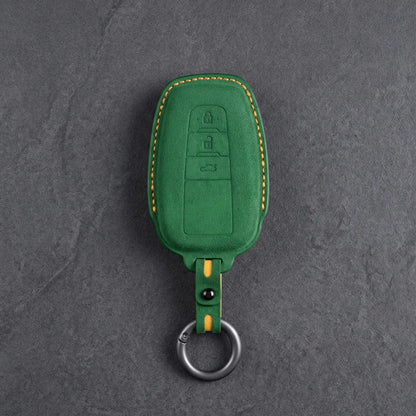 Toyota Hand Stitched Alcantara Key Fob Cover Contoured Smart Key Grass Green