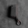 Toyota Hand-Stitched Alcantara Key Fob Cover – Geometric Flip Key 4-Button