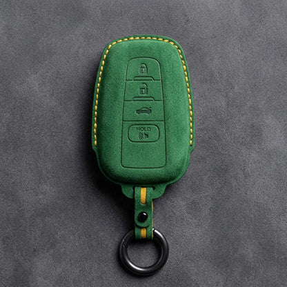 Toyota Hand-Stitched Alcantara Key Fob Cover – Stealth Shield Grass Green