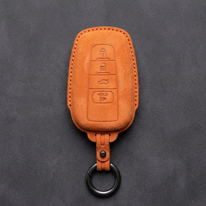 Toyota Hand-Stitched Alcantara Key Fob Cover – Stealth Shield Orange