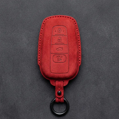 Toyota Hand-Stitched Alcantara Key Fob Cover – Stealth Shield Red
