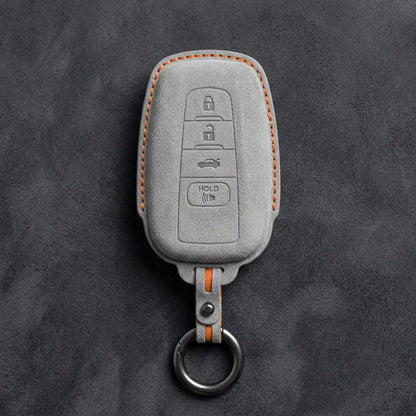 Toyota Hand-Stitched Alcantara Key Fob Cover – Stealth Shield White