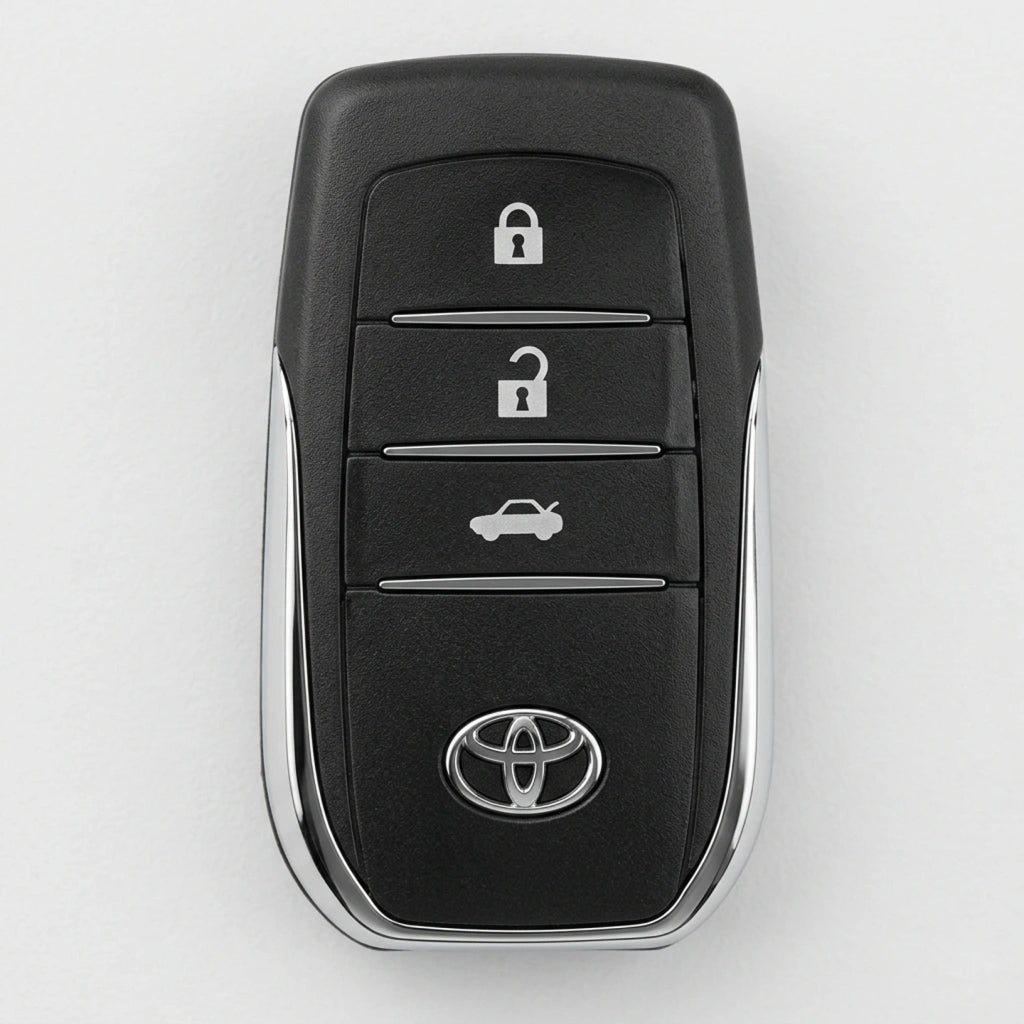 Toyota 3-Tasten-Smart-Key in Keilform, Originalschlüssel ohne Hülle