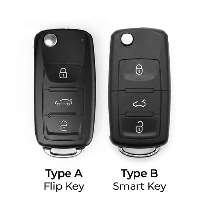 Volkswagen Key Fob Cover Rectangular 3-button Flip/Smart key fobs