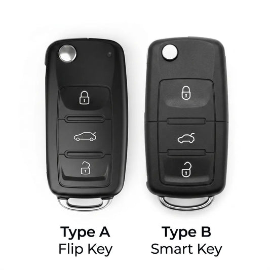 Volkswagen Key Fob Cover Rectangular 3-button Flip/Smart key fobs