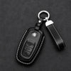 Volkswagen Genuine Leather Key Fob Case – Oval 3-Button Smart Key