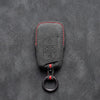 Volkswagen Hand-Stitched Alcantara Key Fob Cover – 4-Button Sliding Door Smart