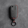 Volkswagen Hand-Stitched Alcantara Key Fob Cover – Rectangular 3-Button