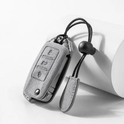 Volkswagen Suede Key Fob Case – Rectangular 3-Button