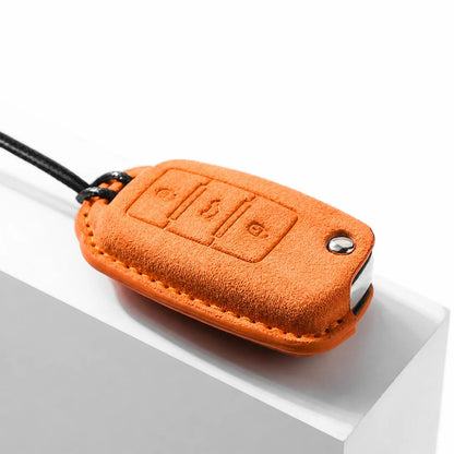 Volkswagen Suede Key Fob Case – Rectangular 3-Button