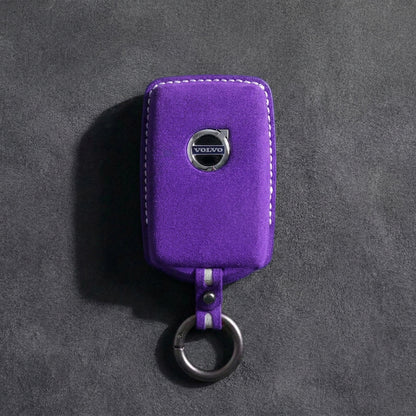 Volvo Hand - Stitched Alcantara Key Fob Cover - All Types - A