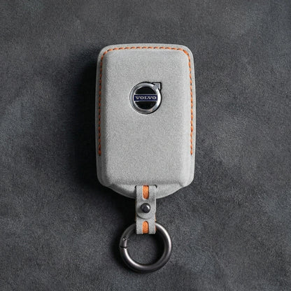 Volvo Hand - Stitched Alcantara Key Fob Cover - All Types - A