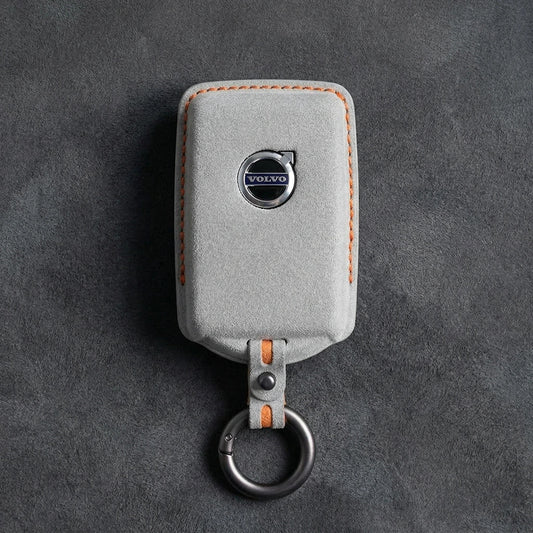 Volvo Hand - Stitched Alcantara Key Fob Cover - All Types - A