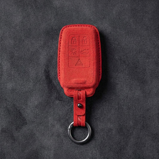 Volvo Hand - Stitched Alcantara Key Fob Cover - All Types - B