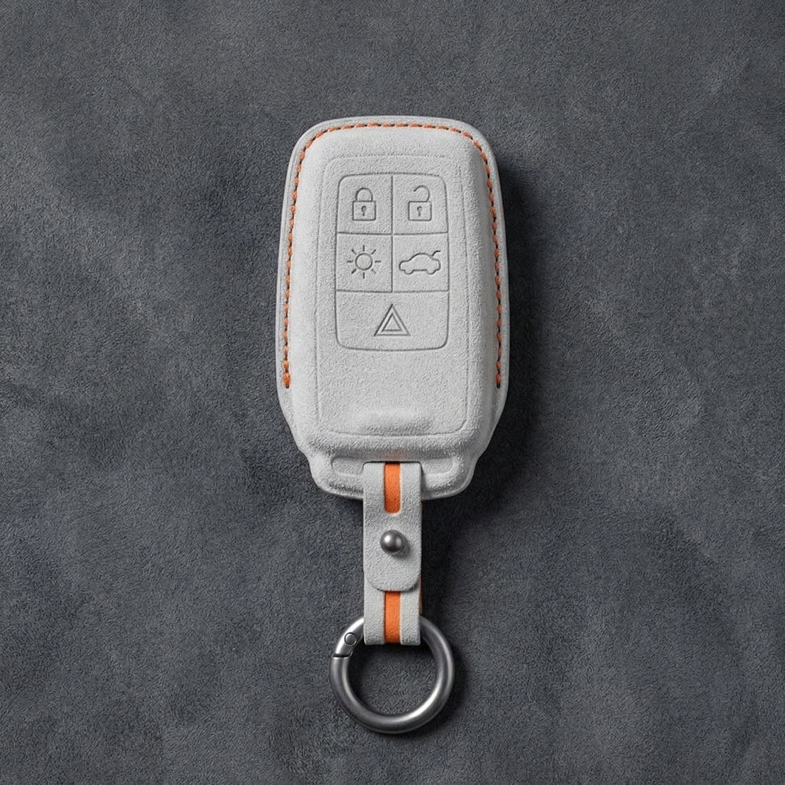 Volvo Hand - Stitched Alcantara Key Fob Cover - All Types - B