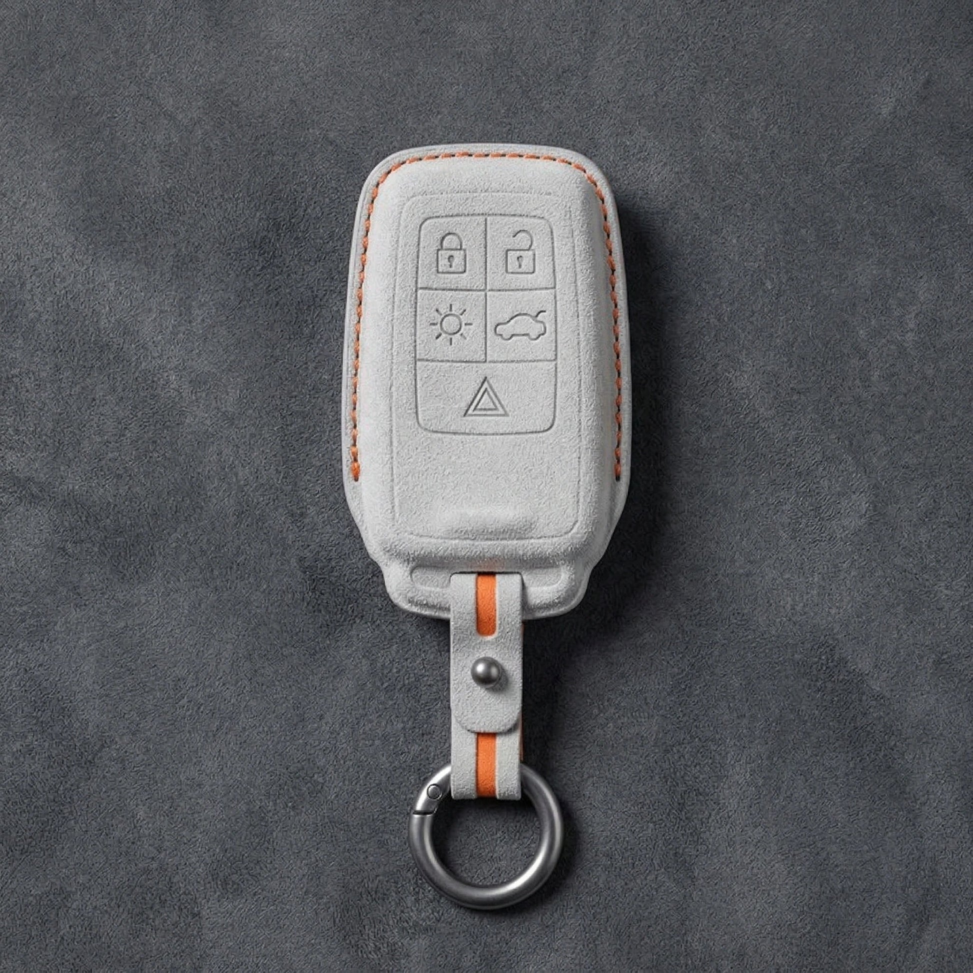 Volvo Hand - Stitched Alcantara Key Fob Cover - All Types - B
