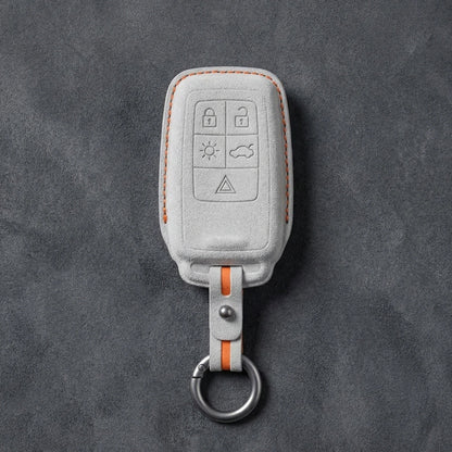 Volvo Hand - Stitched Alcantara Key Fob Cover - All Types - B