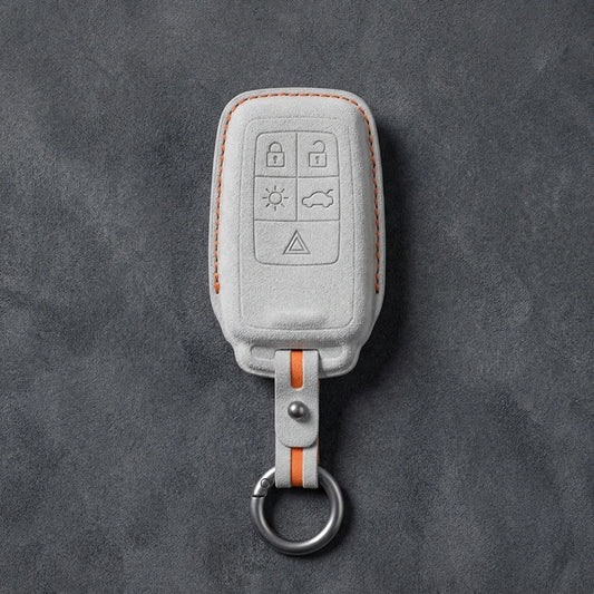 Volvo Hand - Stitched Alcantara Key Fob Cover - All Types - B