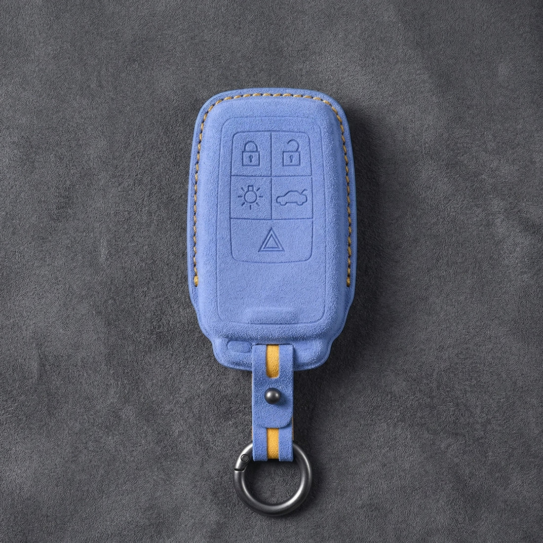 Volvo Hand - Stitched Alcantara Key Fob Cover - All Types - B