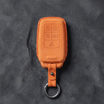 Volvo Hand - Stitched Alcantara Key Fob Cover - All Types - B