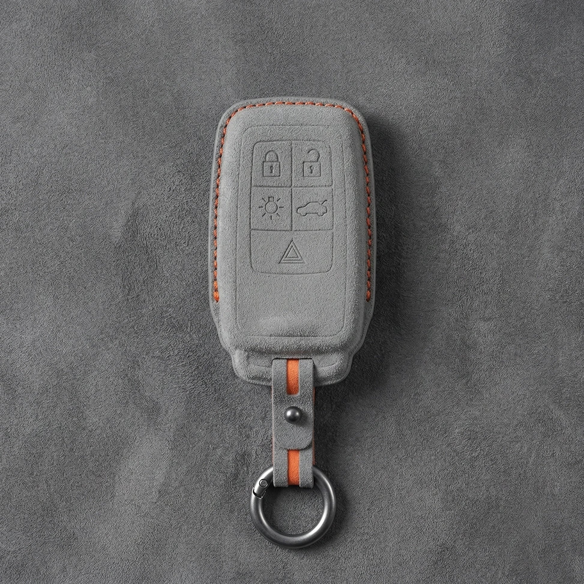 Volvo Hand - Stitched Alcantara Key Fob Cover - All Types - B