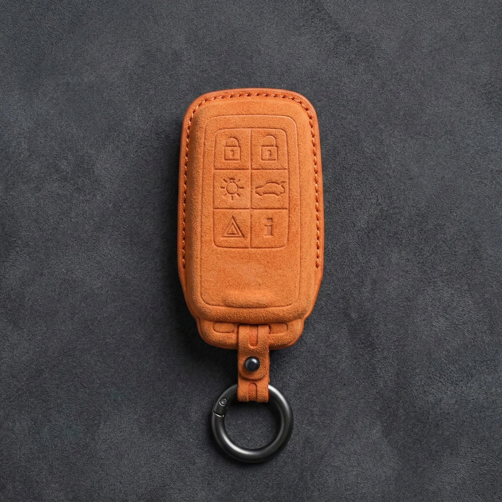 Volvo Hand - Stitched Alcantara Key Fob Cover - All Types - C