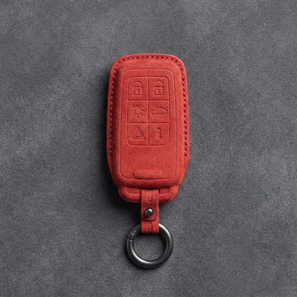 Volvo Hand - Stitched Alcantara Key Fob Cover - All Types - C