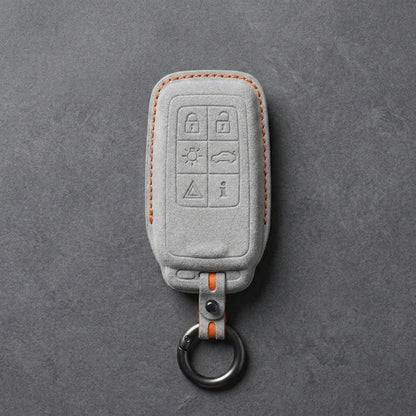 Volvo Hand - Stitched Alcantara Key Fob Cover - All Types - C
