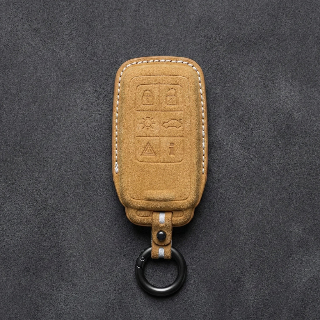 Volvo Hand - Stitched Alcantara Key Fob Cover - All Types - C